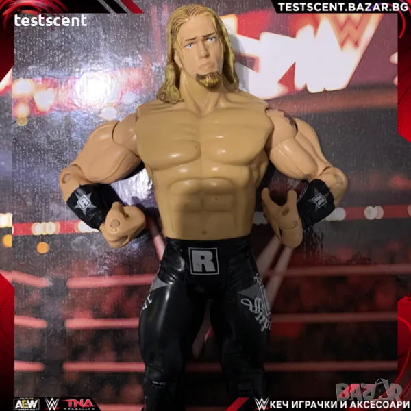 Екшън фигура WWE Edge Rated R Superstar WWE Jakks Pacific Ruthless Aggression figure играчка Black, снимка 1