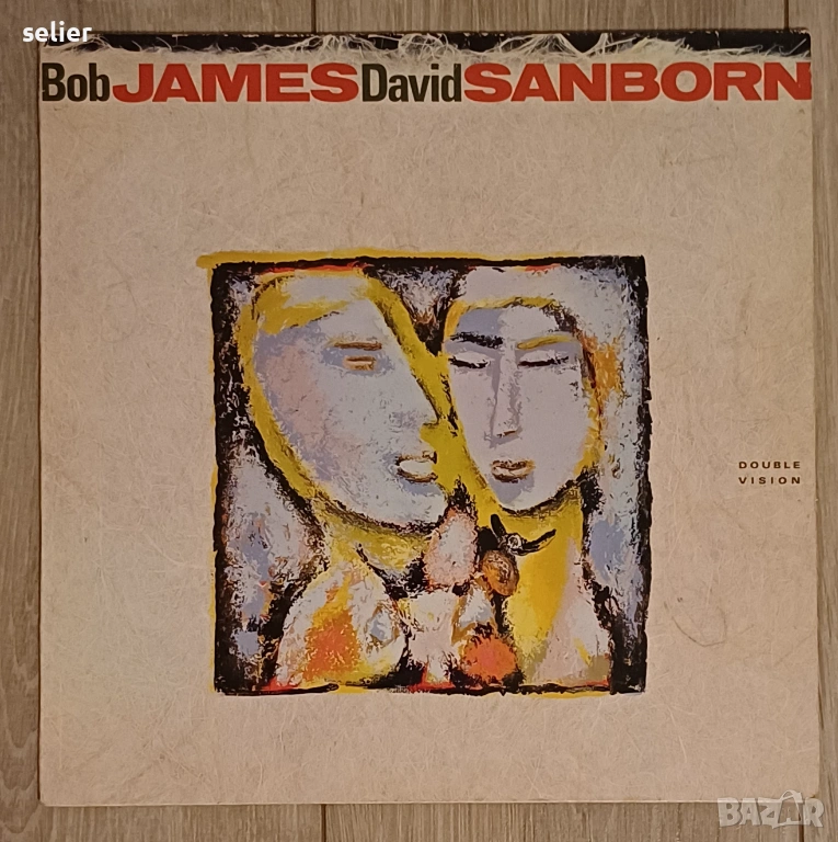 Bob James / David Sanborn ‎– Double Vision Издание 🇩🇪 GERMANY 1987г Стил:Smooth Jazz, Състояние на, снимка 1