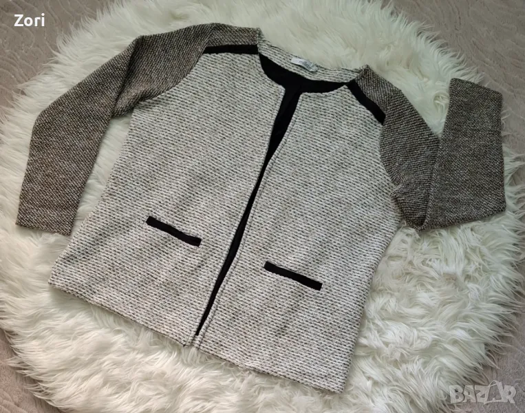 РАЗКОШНО сако със златиста нишка в тъканта ХЛ/2ХЛ размер , снимка 1