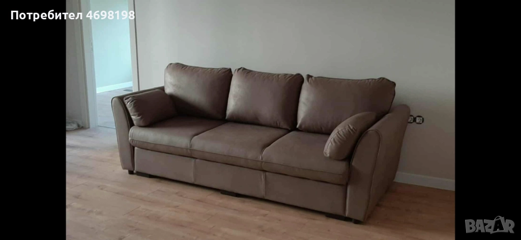 3-местен разтегателен диван, ГАРАНЦИОНЕН, снимка 1