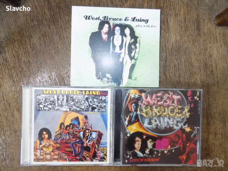 Компакт дискове на-West,Bruce & Laing-Play With Fire/Whatever Turns You On/Live n'Kickin'/Why Dontch, снимка 1