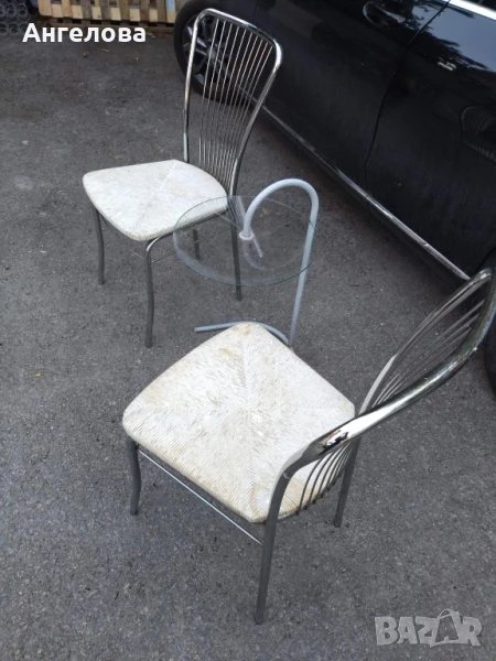 3 стола с масичка , снимка 1