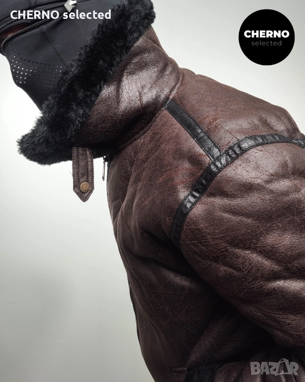 Бомбър яке от еко кожа ALPHA INDUSTRIES B3 Faux Leather bomber jacket – L – Ново с етикети, снимка 1