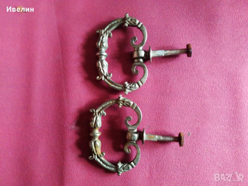 две барокови дръжки за мебел, снимка 1