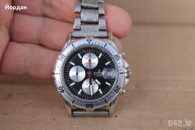 мъжки швейцарски часовник ''Dugena" хронограф WR 100, снимка 1