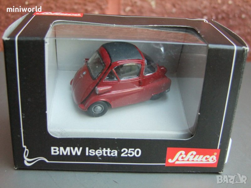 BMW Isetta 250 1955 - мащаб 1:43 на Schuco лимитирана серия Моделът е нов в оригиналната си опакова, снимка 1