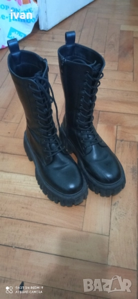 дамски ботуши от естествена кожа 37 номер , снимка 1