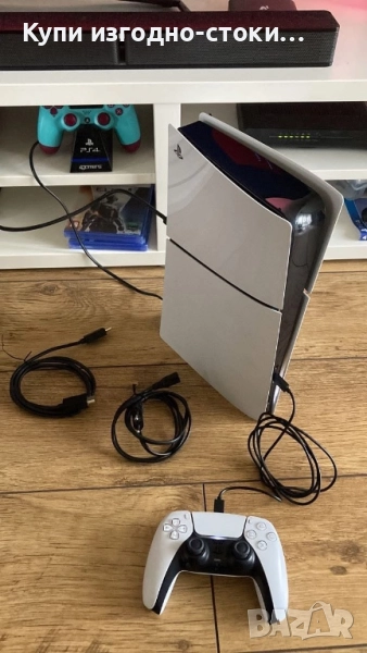 PS4 Slim Digital Edition с джойстик и 7 игри, снимка 1
