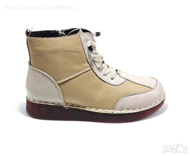ДАМСКИ БОТИ ОТ ЕСТЕСТВЕНА КОЖА - код: Е18063, снимка 1