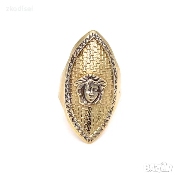 Златен дамски пръстен 2,68гр. размер:58 14кр. проба:585 модел:31669-6, снимка 1