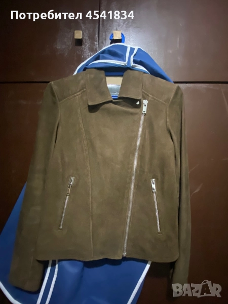 дамско яке Massimo Dutti от естествен велур, снимка 1