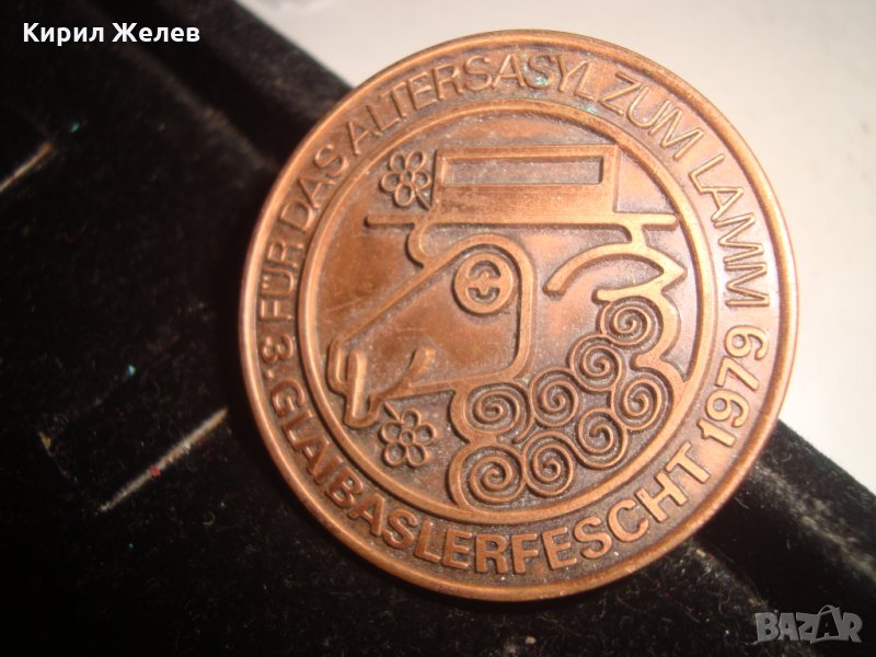 1979г. РЯДКА МАСИВНА НЕМСКА МЕДНА ЗНАЧКА 81013, снимка 1