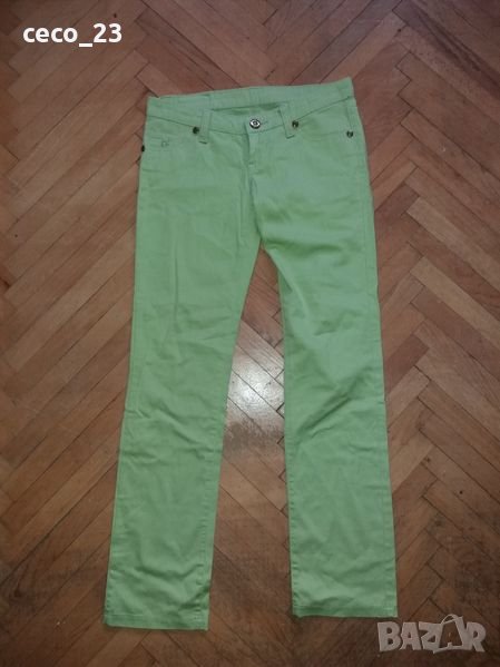 Зелен панталон тип дънки, снимка 1