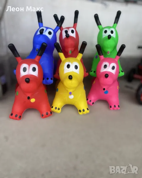 Детско гумено куче за скачане яздене и баланс за деца, снимка 1