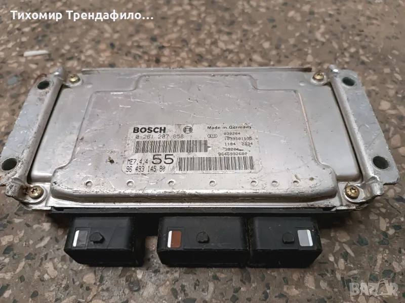 компютър ECU Citroen C3 1.6 0261207858 ME7.4.4 , 9649314580 , 0 261 207 858 , 96 493 145 80, снимка 1