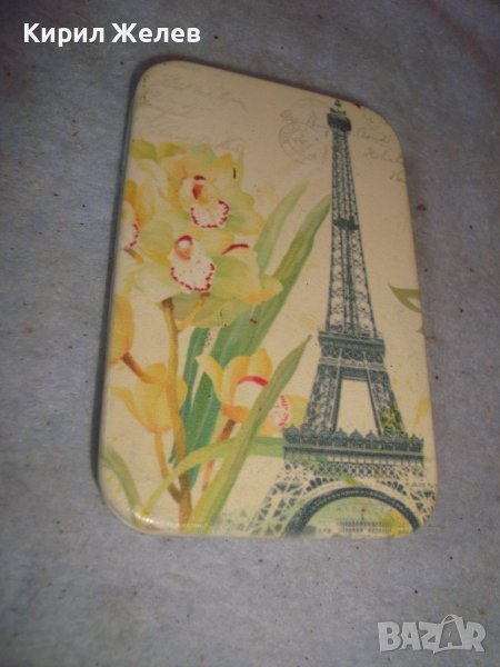 СТИЛНО ДАМСКО МЕТАЛНО ВИНТИДЖ ОГЛЕДАЛЦЕ АЙФЕЛОВА КУЛА ПАРИЖ ДВОЙНО СГЪВАЕМО 32169, снимка 1