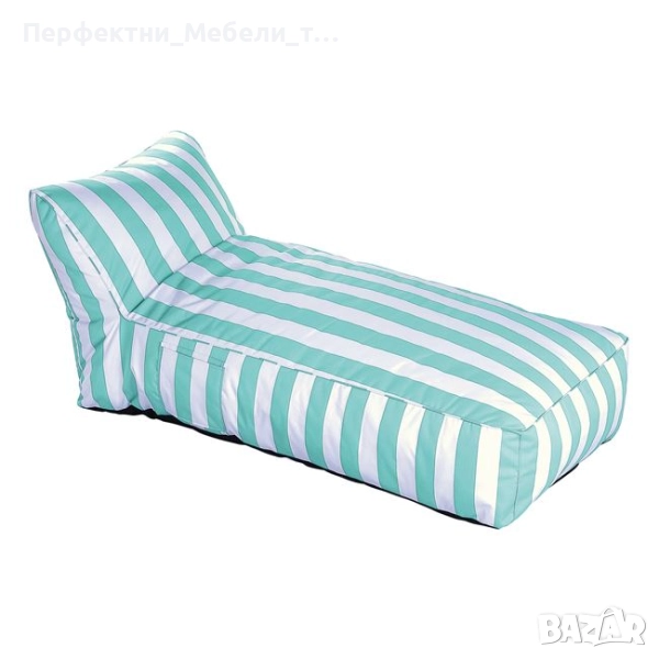 Пуф - шезлонг в ,тюркоаз,маслиново зелено,бяло и тюркоаз- хит на басейните, снимка 1