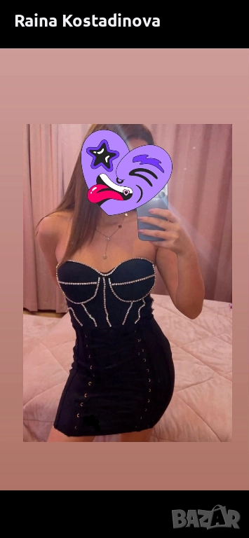 Черна елегантна рокля, снимка 1