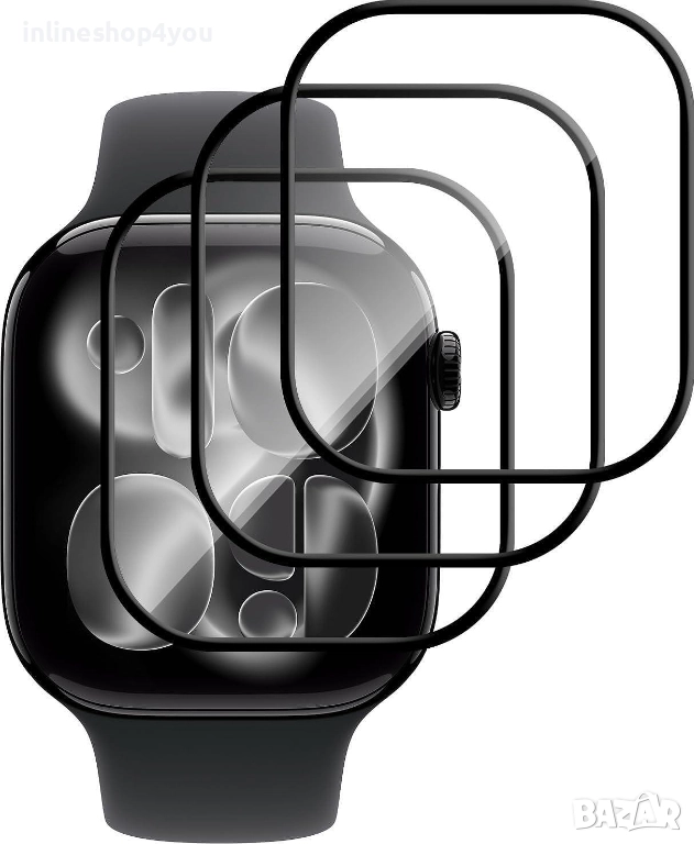 3D Скрийн Протектор за Apple Watch Series 11 - 42mm и 46mm, снимка 1