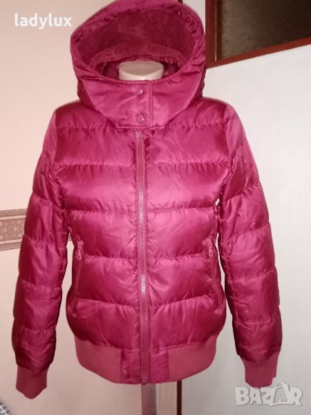 UNI QLO, с Гъши Пух, Оригинално Яке с Качулка. Код 1432, снимка 1