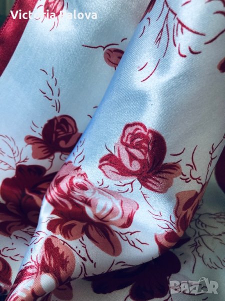 Красив шал “рози”,50/50см, снимка 1