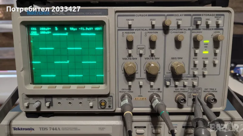 Осцилоскоп Tektronix 2431L - двуканален 300MHz, снимка 1