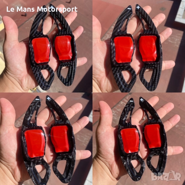 Карбонови пера за волан Vw DSG GTI Golf R36 R32 Highline, снимка 1