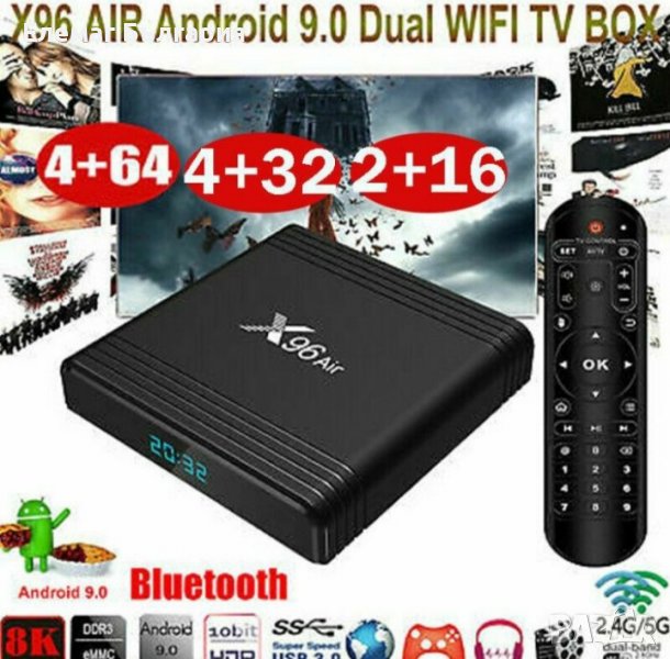 МЕГА ПРОМО Tv Box X96 AIR Amlogic S905X3 тв бокс ULTRA 8K, снимка 1