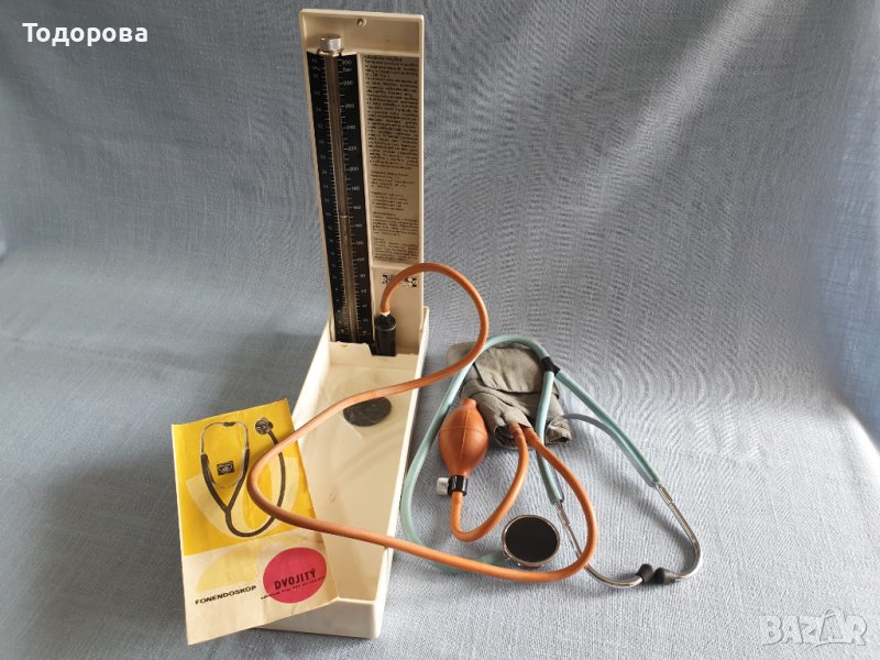 Античен живачен апарат за кръвно налягане, снимка 1