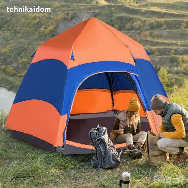 Палатка шестоъгълен дизайн Outsunny внос от Германия , снимка 1