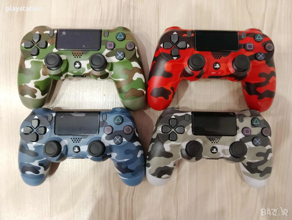 Чисто нови комуфлажни джойстици PS4, снимка 1