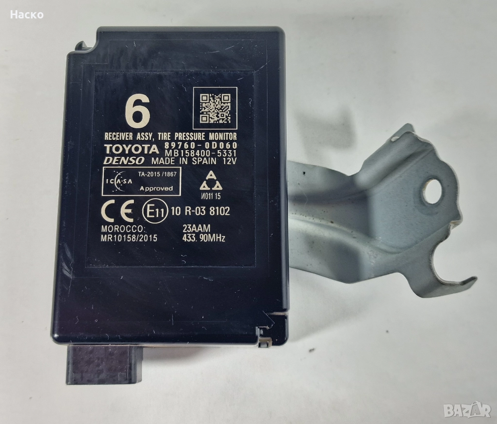 Модул Tire Pressure Monitor TPMS Yaris P13 Hybrid Тойота Ярис Хибрид П13 2017-2019 89760-0D060, снимка 1