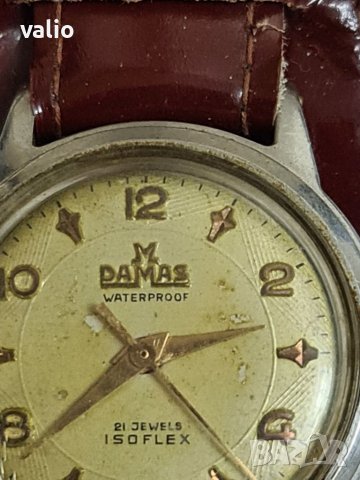 Швейцарски часовник DAMAS 21 jewels , снимка 1 - Мъжки - 38752760