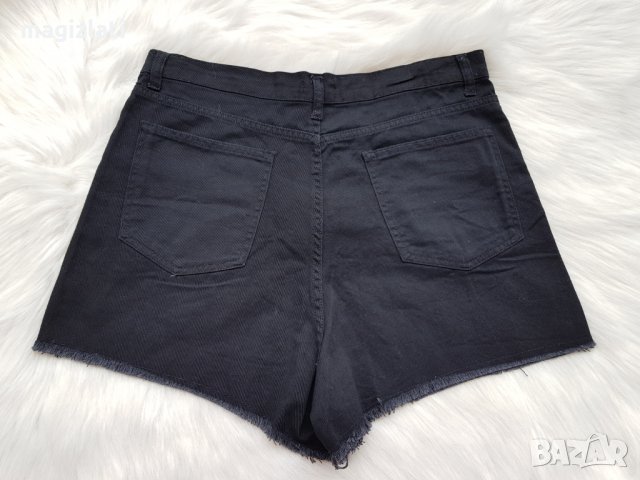 Нови къси дънкови панталони с висока талия размер Л-ХЛ, снимка 5 - Къси панталони и бермуди - 29251147