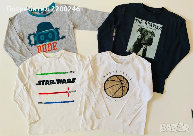 Лот детски блузи 116