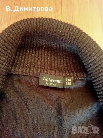 Детско черно болеро, размер 134-140, Варна, снимка 2 - Детски пуловери и жилетки - 42633219