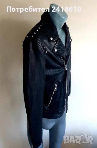 All Saints Crow Biker Leather Jacket Mens Size S ОРИГИНАЛ! Ест. кожа!, снимка 15 - Якета - 54249054