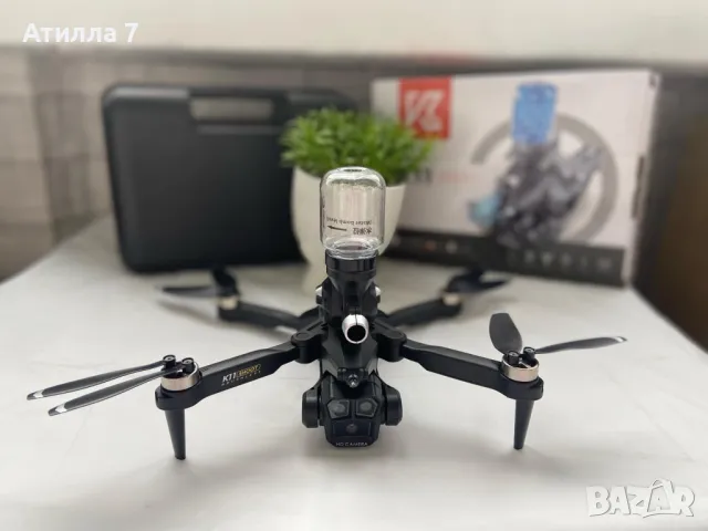 Боен Дрон K11 - Безчетков тройно заснемащ дрон с водни бомби, снимка 6 - Дронове и аксесоари - 48278956