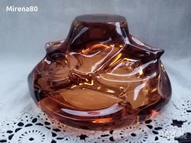 * МУРАНО * - винтидж пепелник, снимка 4 - Антикварни и старинни предмети - 56463060