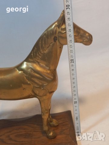 Бронзова статуетка кон, снимка 5 - Статуетки - 38264364