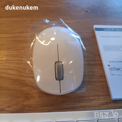 Безжичен комплект клавиатура и мишка – ултратънък и тих (AZERTY), снимка 10 - Клавиатури и мишки - 53084416