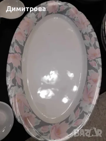 Голям ретро порцеланов сервиз за хранене, чай и кафе, снимка 5 - Сервизи - 49869309