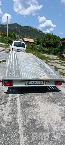 АвтоПЛАТФОРМА 2 оси 2700кг,размери 5м. Х 2.10м,гуми 14цола оригинални, снимка 1