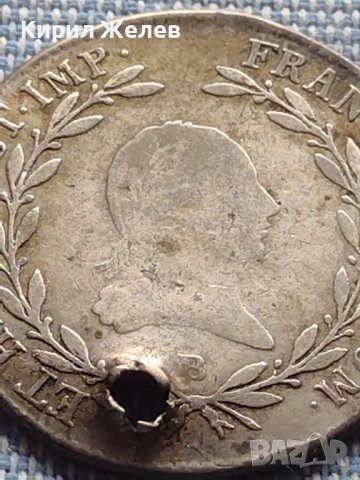 Сребърна монета 20 кройцера 1806г. Франц втори Будапеща Австрия 14955, снимка 2 - Нумизматика и бонистика - 42903554