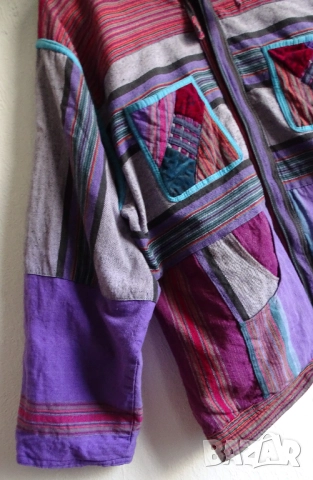 Хипи дамско яке с качулка XL, снимка 5 - Якета - 52351433