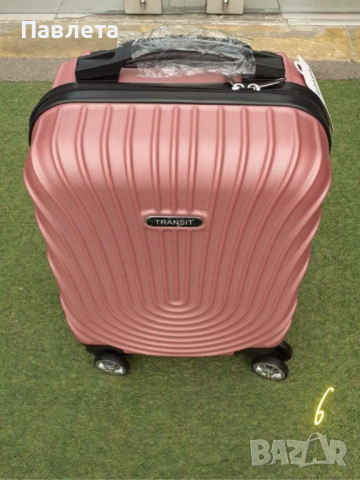 Стилен куфар с колелца за ръчен багаж с твърдо покритие 40/30/20см, снимка 5 - Куфари - 44927621