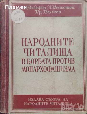 Народните читалища в борбата против монархофашизма Никола Кундарев, Илия Кюльовски, Крум Вълков