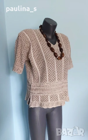 Три различни броя / Винтидж! Памучна блуза тип туника от плетена дантела , снимка 8 - Туники - 51017987