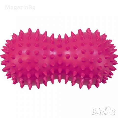 Двойна масажна топка с бодлички нова , която чрез притискане към тялото масажира в дълбочина. Формат, снимка 3 - Масажори - 29376718