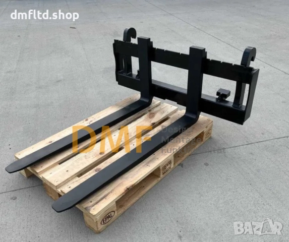 Палетни вилици за челен товарач, палетна количка 